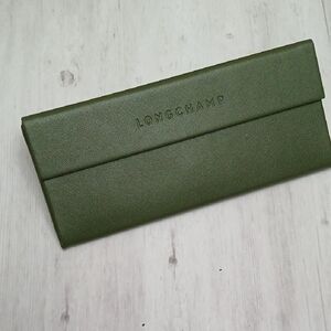 Longchamp Forest Green Eye Glass Case